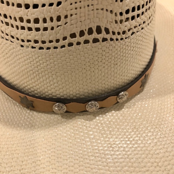 NWT - Genuine Morcon Ivory Straw Cowboy Hat main image 11